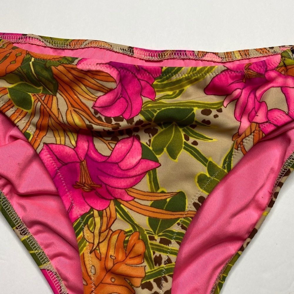 Pink Floral Bikini Bottom - Picture 3 of 5